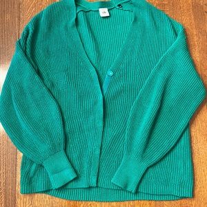 emerald cabi large cable-nit sweater